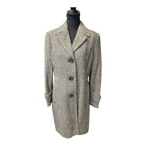 Style & Co Women's Black Classic Trench Coat Med NWOT